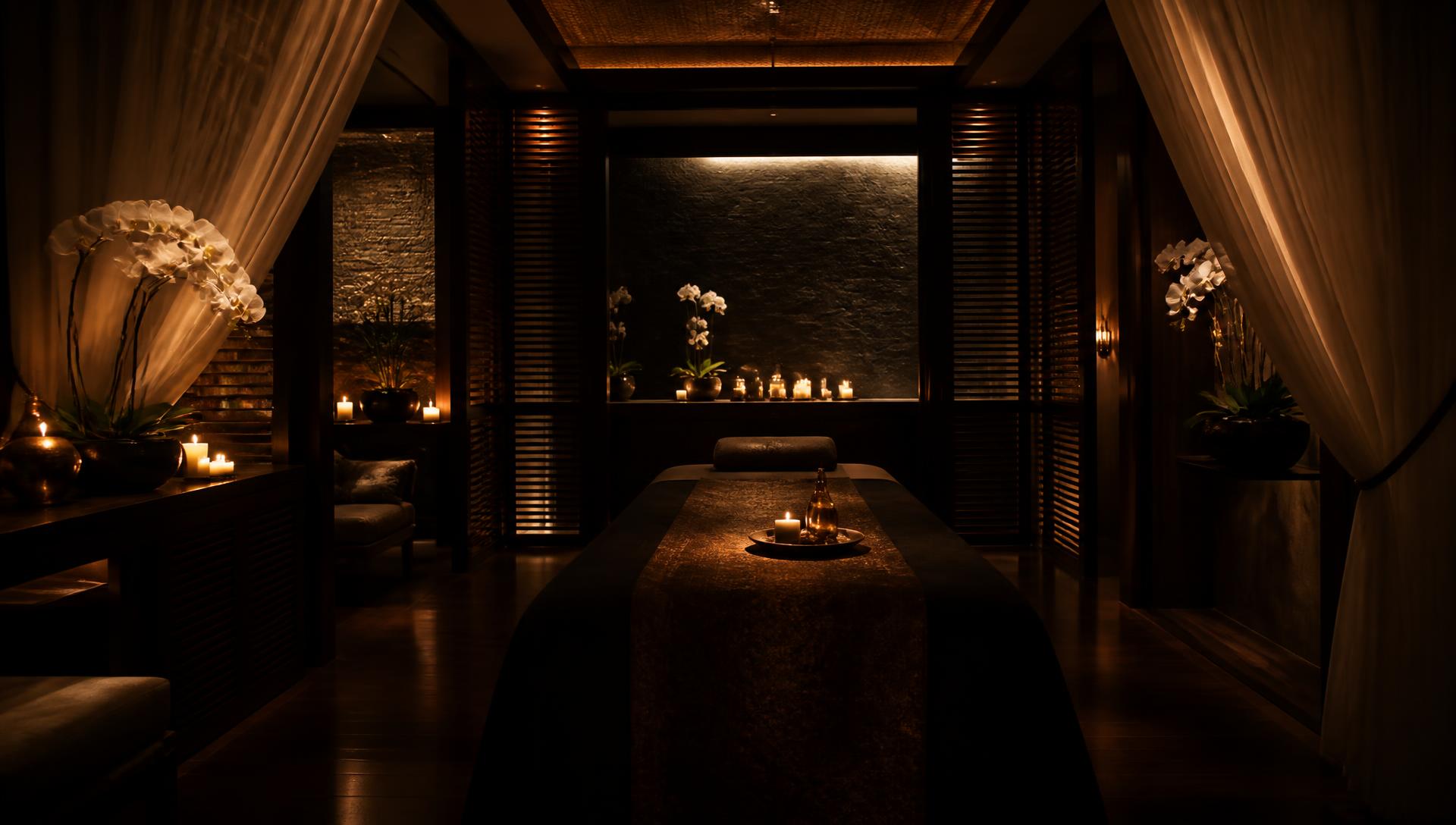 Private massage room at AIR LUXURY SPA Karmanghat, Saroornagar
