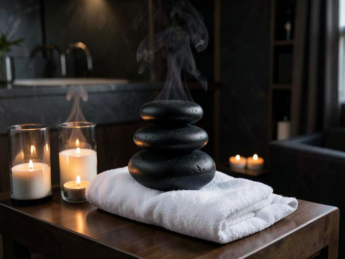 Hot Stone Massage therapy at AIR LUXURY SPA, Karmanghat